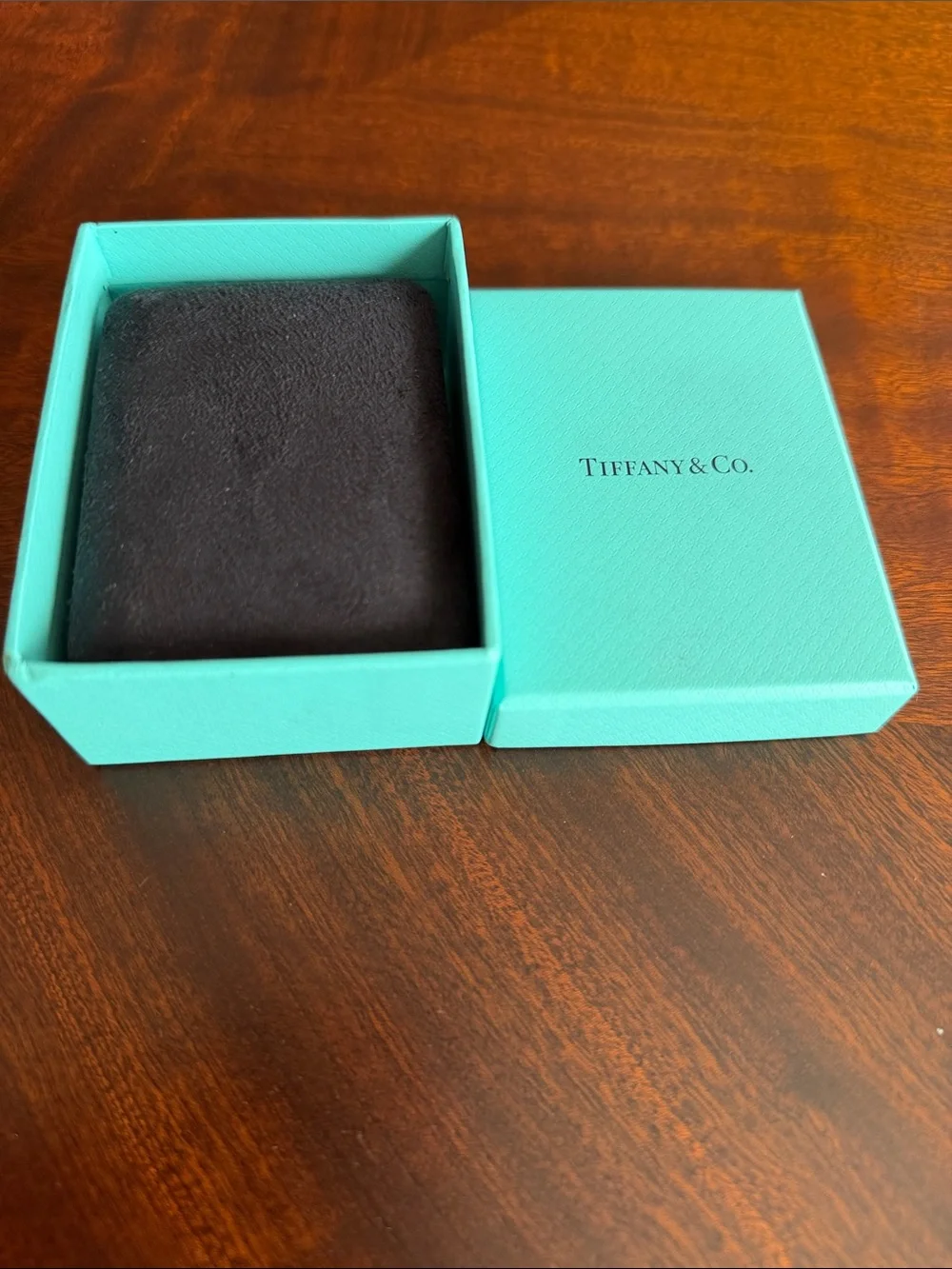Tiffany & Co. Men's Jewelry Boxes in Signature Robin's-Egg Blue and Black case